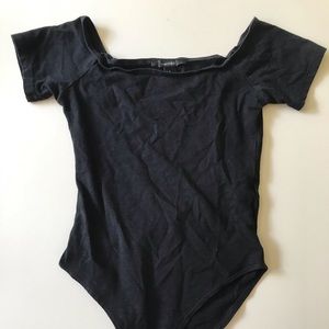 Black tee body suit